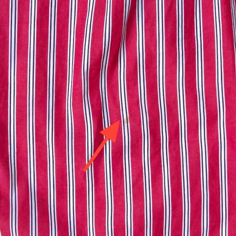 Ralph Lauren Mens Blake Button Down Shirt XL Red White Blue Striped Cotton